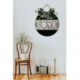 thumbnail image 5 of All You Need Is Love And A Dog Front Door Sign Funny Wreaths Hanging Wooden Plaque Decoration Round Rustic Wood Farmhouse Porch Decor for Home Front Door Decor, 12 x 12 Inch, 5 of 5