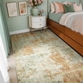 thumbnail image 3 of Toyoso Serene Sage Green Area Rug - 3x5 Modern Abstract Silicone Carpet, Earthy Watercolor Pattern, Machine Washable Rug for Kitchen & Home Office, 3 of 9
