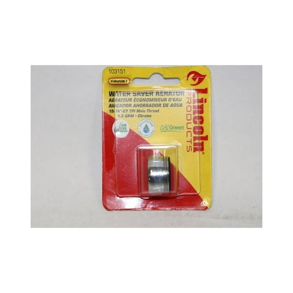 Lincoln Products 103151 Male Thread Small Water Saver Aerator, Chrome