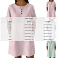 thumbnail image 3 of QUNYINEY Midi Women Summer Dresses Short Sleeve Striped Casual T-Shirt Dress Crew Neck with Pockets Button Loose Fit Dresses, 3 of 6