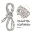 thumbnail image 3 of Uxcell 2pcs Rhinestone Shoe Laces 47" Length  Bling Crystal Shoe Laces for Sweatpants Shorts Sneakers, Multi Colored, 3 of 6