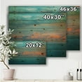 thumbnail image 3 of Designart 'Evening Glowing Mountains Over Sea Textured Vintage Image' Modern Print on Natural Pine Wood, 3 of 3