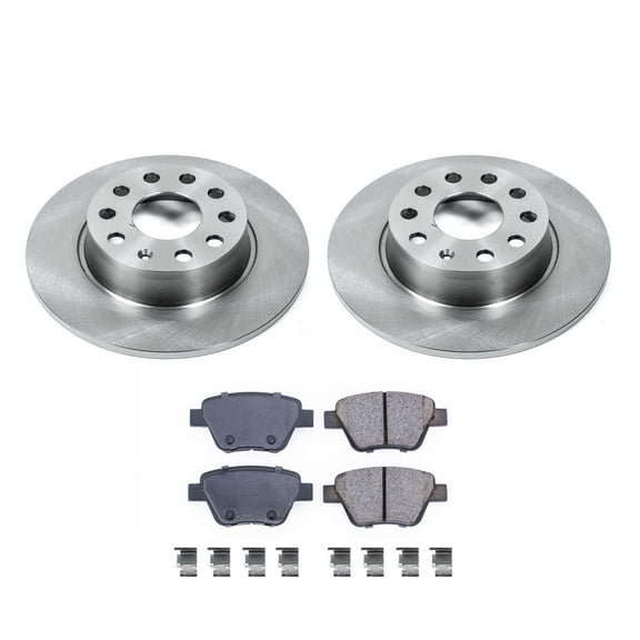 Ultimate Brakes Rear Ceramic Brake Pad and Rotor Kit with Hardware WM80311