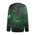 thumbnail image 4 of Halloween Cardigan for Women Funny Halloween Pumpkin Womens Cardigan Sweaters Button Knit Cropped Long Sleeve Fall Winter Holiday Soft Sweatshirt Tops Green 2XL, 4 of 6