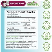 Why Not Natural Organic Vitamin B12 liquid drops plus Folate