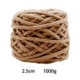 thumbnail image 2 of Chunky Wool Yarn DIY Hand Crocheted Jumbo Tubular Yarn for Shoes Pillow Hats Light Coffee, 2 of 8