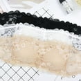 thumbnail image 6 of Women's Strapless Lace Bandeau Bra Padded Tube Top Transparent Straps, 6 of 7