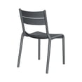 thumbnail image 6 of Lagoon Naples B Stackable Side Chair Dark Grey, 2 Pcs, 6 of 6