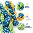 thumbnail image 2 of MGEZCOO Puppy Toys 4 Pack, CornBraid Rope Dog Chew Toys for Aggressive Chewers, Durable Dog Toys for Small Medium Large Dogs, 2 of 7