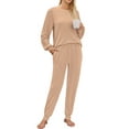 thumbnail image 3 of Fantaslook Two Piece Sets for Women Lounge Sets Casual Long Sleeve Tops and Long Pants Vacation Travel Fall Outfits Pajama Sets, 3 of 9