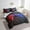 Black Red Blue, variant on Erosebridal Video Game Bedding Twin Size, Neon Red Cyan Gamepad Comforter Sets with Sheets, Contemporary Buffalo Room Decoration, Reversible 7pcs