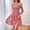 B144 Pink plus size summer dresses Clearance Under $5, variant on Ladies Casual Smocked Spaghetti Strap Beach Dresses Summer Square Neck Backless Flowy Tiered Ruffle Short Mini A-Line Swing Dress Going Out White Formal Dresses