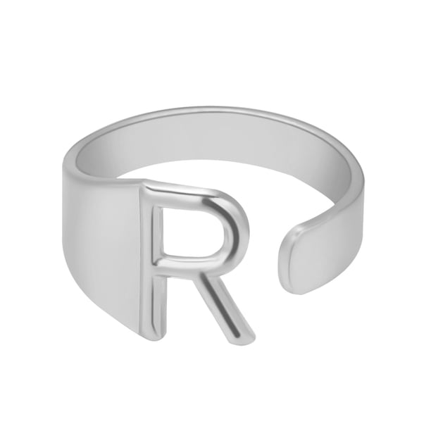 onlyliua Liquidación Anillo de Pareja de Moda con Veintiséis Letras Inglesas, Anillo Abierto, Joyería para Parejas