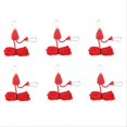 thumbnail image 1 of 6Pcs 4mm Camping Tent Tie Down Rope Tightener Fastening Red, 1 of 5