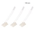 thumbnail image 4 of Wosthever 100 piezas de bridas para cables, organizador de cables, clips de alambre, accesorios electrónicos Almacenamiento y organización del hogar Blanco Wosthever HA062557-02B, 4 of 6