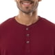 thumbnail image 2 of Pijama IZOD para Hombre con Camiseta Henley y Pantalones de Franela Rojo XL, 2 of 6