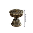 thumbnail image 3 of incense Sticks Holder, incense Holder for Sticks, 3X2 in Cast Metal, Lotus Flower decor, Vintage Home decor, Home office decor, Raised Petal detailing, 1 Pc, 3 of 6