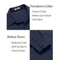 thumbnail image 7 of COOFANDY Men's Casual Shirts Long Sleeve Button Up Travel Office Slim Fit Shirts, 7 of 7