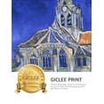thumbnail image 5 of DECORARTS - The Church at Auvers - Vincent Van Gogh. Giclee Print on Canvas with matching Golden-relief Framed Wall Art. Total with Framed size: 30x26, 5 of 7