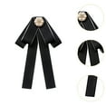 thumbnail image 6 of Milageto Bow Tie for Women Jewelry Gift Neck Tie Brooch Pin for Casual Party Ceremony Black, 6 of 8