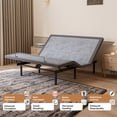 thumbnail image 3 of ESHINE Queen Adjustable Bed Frame, with Massage, Wireless Remote, USB, Under Bed Night Light, Head and Foot Incline, 3100 Series, 3 of 8
