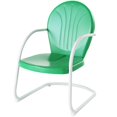 thumbnail image 3 of Griffith Ensemble de 3 Pcs de Fauteuils d'Extérieur en Métal Vert Kelly Lustré/blanc Satiné - Table d'Appoint et 2 Chaises, 3 of 5