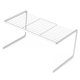 thumbnail image 2 of Escurreplatos blanco de acero al carbono, resistente, apilable, multiusos, para platos y cuencos, 28 x 21 x 19,5 cm., 2 of 13