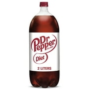 Diet Dr Pepper Soda Pop, 2 L, Bottle