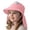 Pink, variant on Krdevn Cartoon Bear Kids Neck Flap Sun Hat UPF 50 Adjustable Chin Strap Breathable Beach Fisherman Cap Toddler Boys Girls