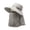 Gray, variant on Ice Silk Sun Hat With Shield - Women's UV Shield Hat, Breathable And Lightweight, Suitable For Outdoor Hiking, Driving And Travel.