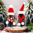thumbnail image 5 of Dalrosia Mini Knit Santa Hat Mini Christmas Scarf Set Mini Scarf for Crafts Mini Christmas Decorations Christmas Tree Ornaments for DIY Craft Art Snowman Doll, 5 of 6