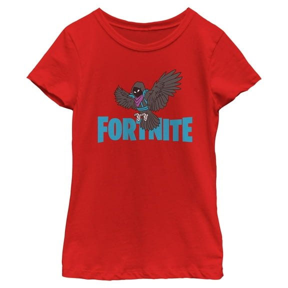 Girls Fortnite Raven Logo T Shirt