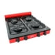 thumbnail image 3 of Parrilla Sobreponer Camping Estufa 4 Quemadores Rojo Fraga P705, 3 of 4