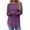 Purple, variant on Long Sleeve Shirts for Women Casual Tunic Tops Dressy Crew Neck Pullover Fall Lightweight Sweaters for Women
