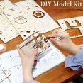 thumbnail image 4 of 3D Wooden Treasure Box Puzzle Unique Model Kits to Build Mechanical Engineering Kits Great Birthday, 4 of 5