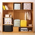 thumbnail image 4 of Dopebox Decorative Canvas Bins Storage Bins for Closet Large Basket for Storage Cute Baskets for Storage Clothes Storage Boxes (Blue), 4 of 11