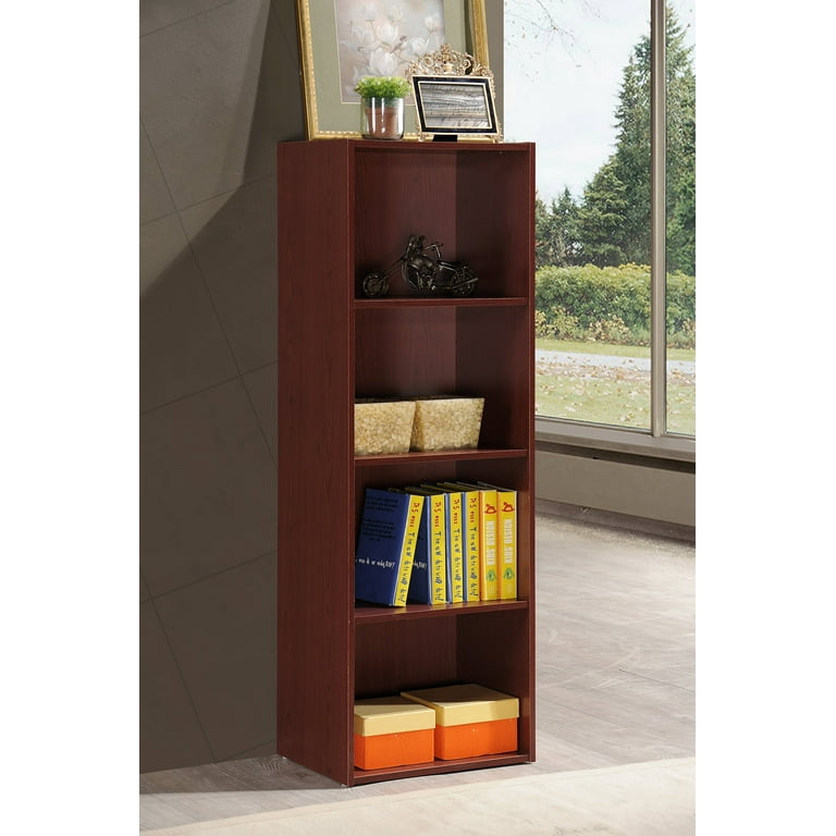 4 shelf wood bookcase online