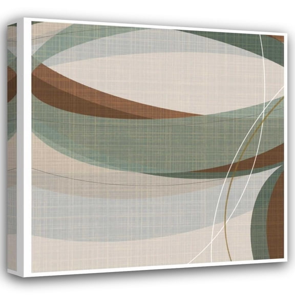 Ahava 15x15 Gallery Wrapped Canvas Wall Art Titled - Mint Ripple