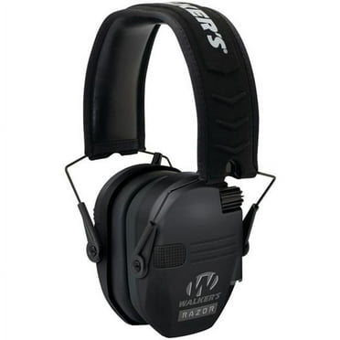 Walkers Game Ear  Razor Series Slim Shooter Electronic Folding Muff, Black