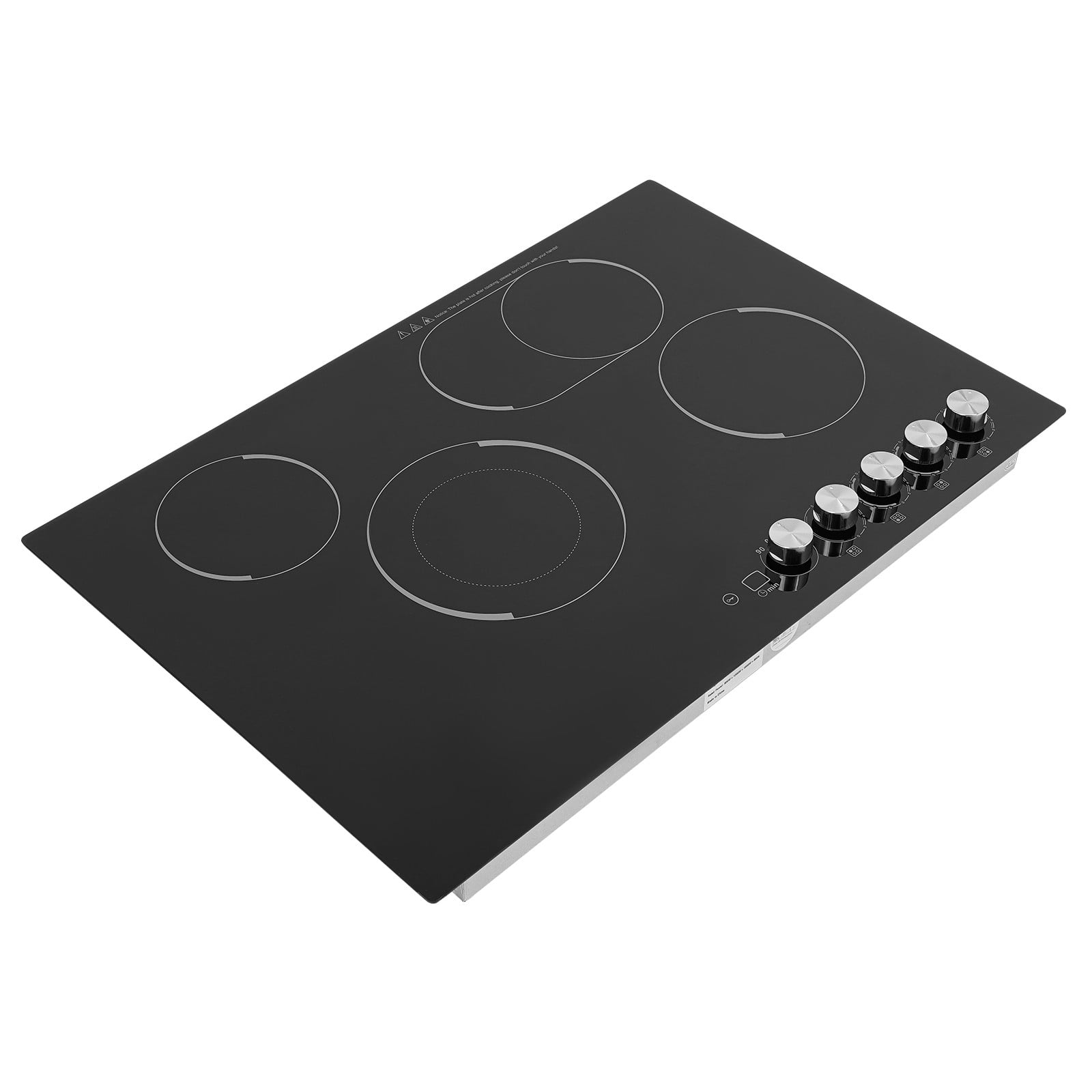 4 Burners 110V Knob Control Embedded Electric Stovetop Electric Cooktop Kitchens Cabins Snack Bars