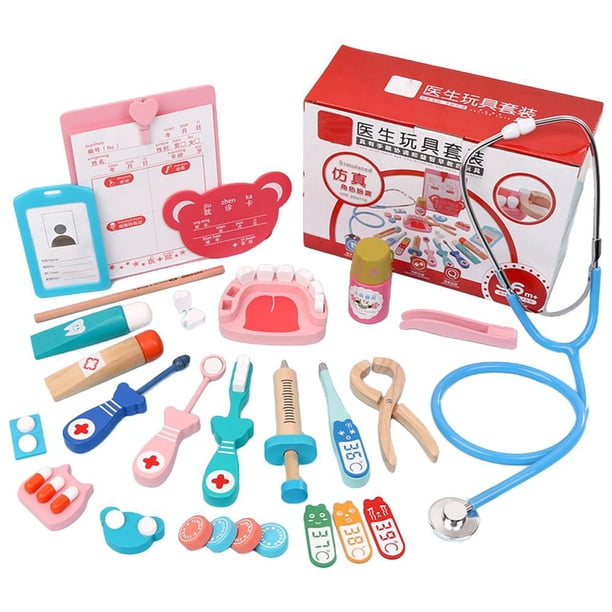 Kit De Juguete Médico Para Niños, Juego De Simulación, Juego De Médicos, Juego De Rol, Juguete Educativo Para Niños, Regalo De Cumpleaños Sweethay FN006104-00