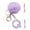 Q, variant on Rvkxad 26 Letter Purple Velvet Ball Pendant Keychain, Personalized Initial Backpack Charm Pendant, Luxury Velvet Keyring Gift for Holiday Birthday