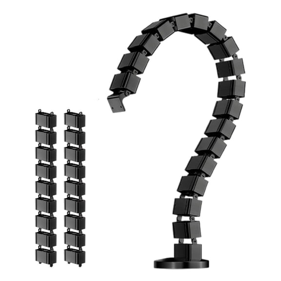 ABS Modular Wire Concealer Tube For Desk Cable Management Office Home Cord Organization