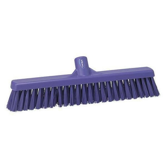 Vikan 16 in Sweep Face Broom Head, Medium, Synthetic, Purple 31798