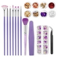 thumbnail image 1 of Amdohai Nail Tool Kit Nail Pens Nail Painting Brushes Nail Dotting Pen Nail Decorations Nail File Color Rhinestones Nail Foil Flakes Manicure Tools for Nails Beauty, 1 of 7