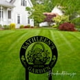 thumbnail image 2 of Handmadetneonsign Custom Outdoor Flower Garden Name Metal Sign With Stakes, Garden Yard Decor, 2 of 4