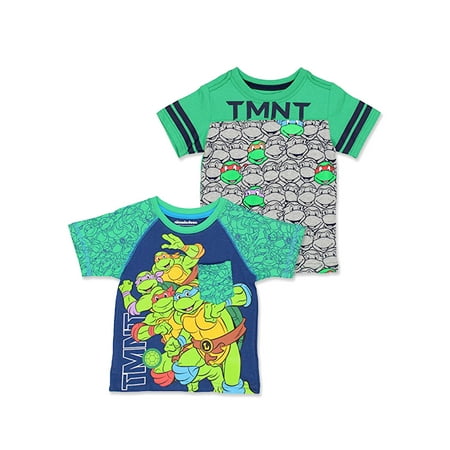 TMNT Teenage Mutant Ninja Turtles Toddler Boy's 2 Pack T-Shirt Set TMKIT103