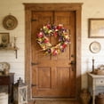 thumbnail image 5 of EWASWON Artificial Purple Wreath 15 Inch, Spring Floral Wreath for Front Door, Realistic Lavender Wreath Indoor Outdoor Wall Decor for Home Garden Farmhouse, 5 of 6