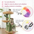 thumbnail image 2 of serony Rainbow Caterpillar Teasing Cat Stick Replace Headchanging Cat Toy, 2 of 9