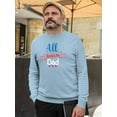 thumbnail image 2 of All American Dad 4Th July Sweatshirt Men -Image by Shutterstock, Male Large, 2 of 4
